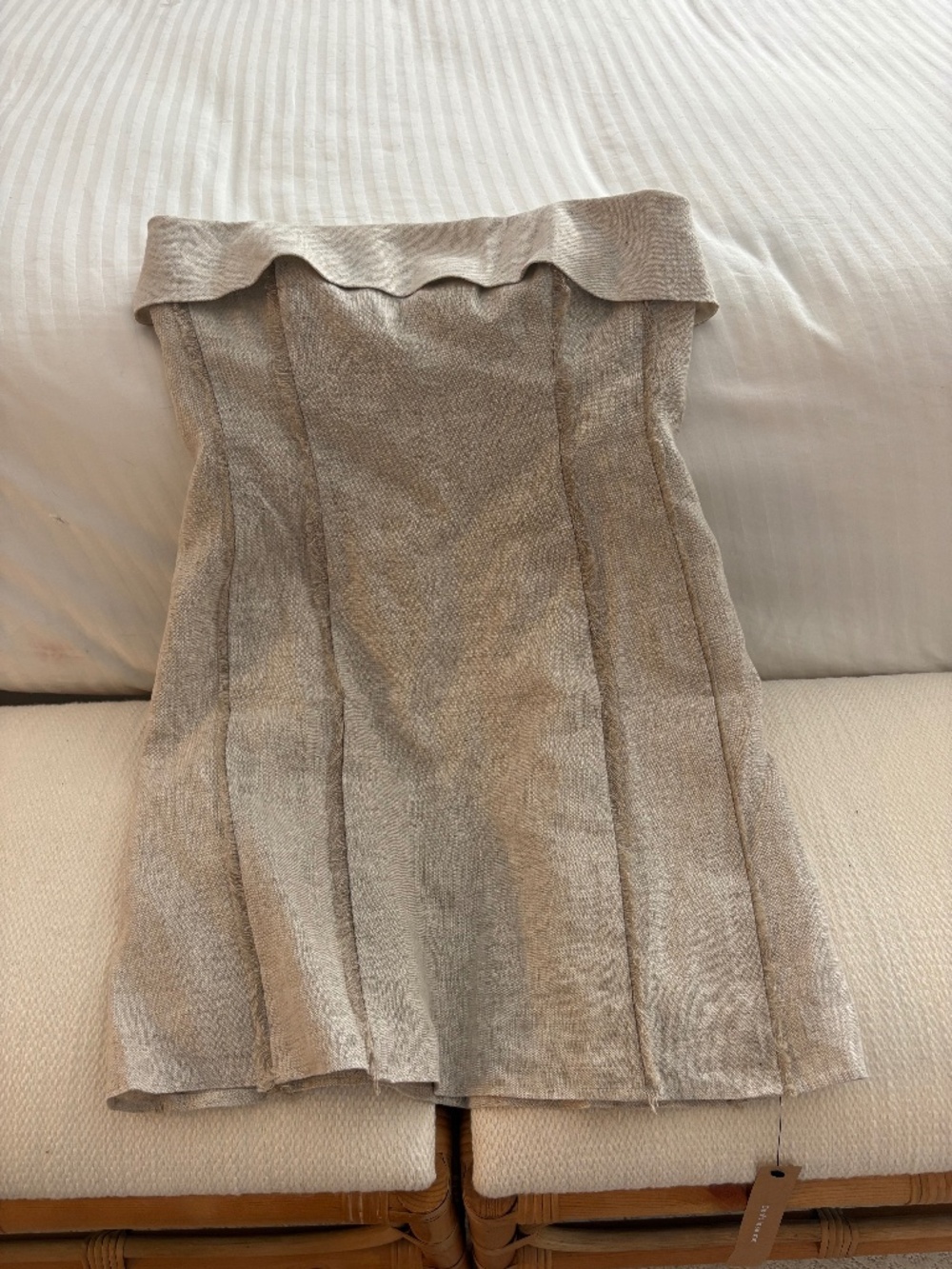 Reformation Zara Linen Dress Natural - Size 10